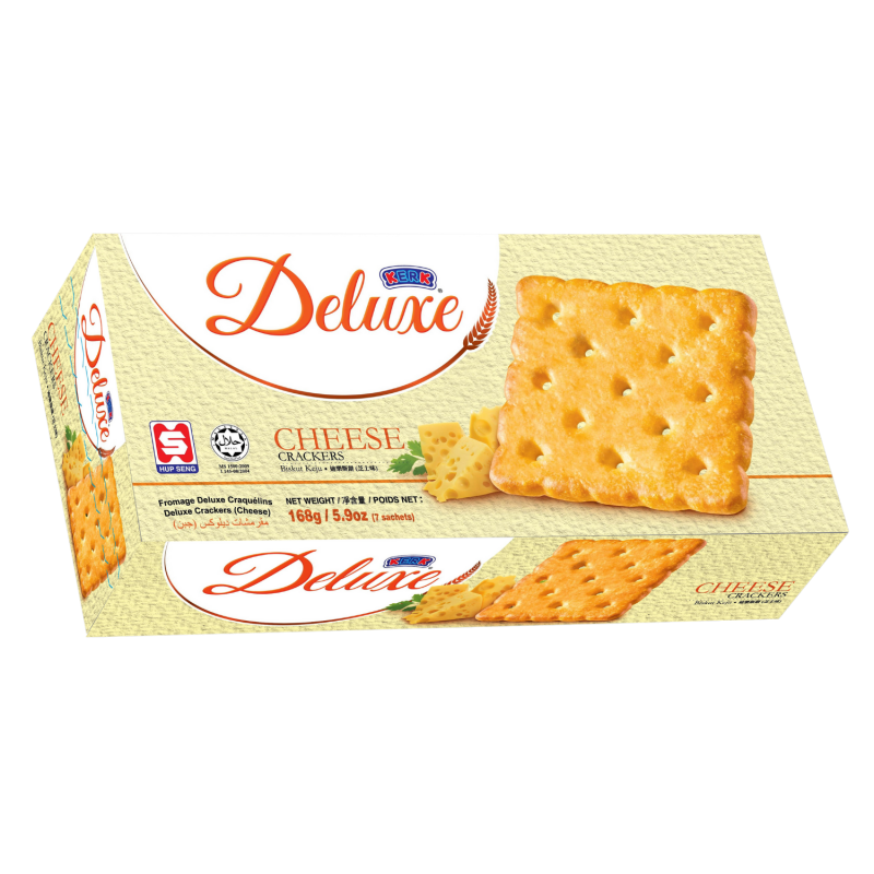 Kerk Deluxe Cheese Cracker 168g (7s) Box Ja Lan Tiong